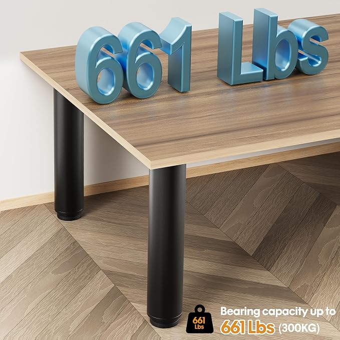 Metal Adjustable Furniture Legs 7-12.6 inch, Wlrrcwdttc Bed Support Legs - Image 5