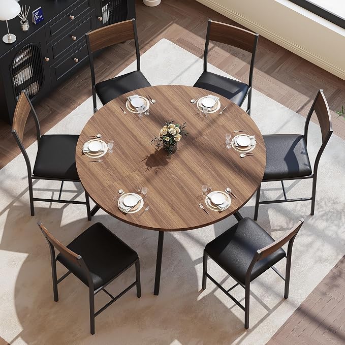 Pamapic 47'' Round Dining Table Set by Pamapic