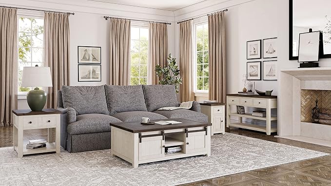 Jofran Madison County Pine Farmhouse Chairside Table - Image 2