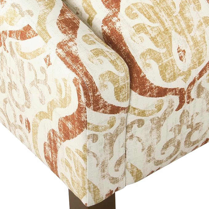 Homepop Home Decor | Upholstered Classic Swoop Arm Accent Chair | Accent Chairs - Image 7