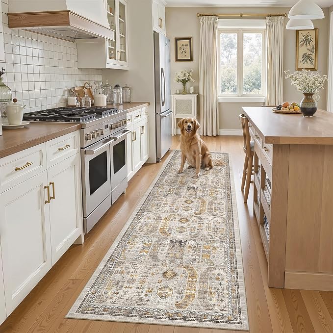 Madane Hallway Runner Rug 2x8 Washable Kitchen Rugs Non-Slip, Soft Ultra-Thin by Madane