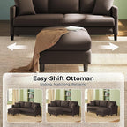 Welzona 83" Couches for Living Room, Teddy Sofa Couch - Image 2