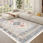 Pink Rugs for Bedroom-5x7 Area Rugs for Living Room, Dining Room, Low Pile by Zesthome