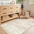 3x4 Rugs for Entryway, Washable Area Rug, Neutral Rug, Stain Resistant Indoor by Restydon
