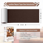 KING MOUNTAIN Leather Repair Patch, 4 x 63 Inches self Adhesive Leather Repair - Image 4