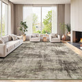 9x12 Area Rug for Living Room, Abstract Washable Non-Slip Large Rugs, Dining by Lofus