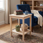 International Concepts Portman Accent Table 16"W × 14"D × 20"H, Solid Parawood - Image 2