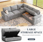 85 Inch Modular Sectional Sofa - Image 4