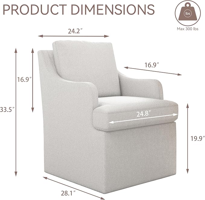 VKNOW Upholstered Dining Chairs, Modern Kitchen Chairs Dinner Chairs - Image 2