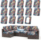 Waterproof Outdoor Cushion Covers, Stretch Patio Slipcovers | UV Resistant by hyha