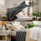 Bedsure GentleSoft 100% Cotton Blanket King Size - Image 4