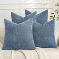Set of 4 Soft Textured Decorative Throw Pillow Covers 20x20 Inch Cozy Farmhouse by Cozoomy