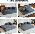 ZEIINPA Comfy Convertible Folding Mattress Couch, Floor Sofa Bed - Image 4
