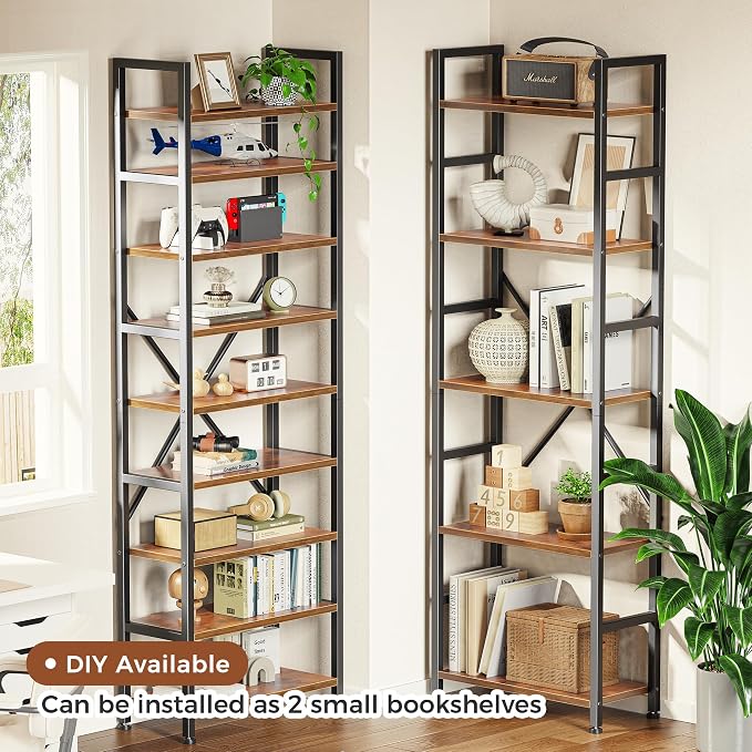 SUPERJARE Triple Bookshelf, Bookcase - Image 4