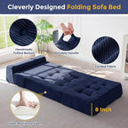 MAXYOYO 8" Folding Sofa Bed, Fold Out Chair Bed Sleeper Chair, Convertible - Image 5