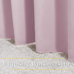 NICETOWN Room Darkening Baby Pink Curtains 63 inch Length - Image 6