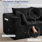MAXYOYO Modular Sectional Sofa Couch, Loveseat Boneless Cloud Couch - Image 5