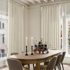 Pinch Pleated Extra Wide Beige Linen Curtain 96 Inches Long 70 Wide 1 Panel | - Image 6