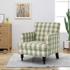 Christopher Knight Home Eve Modern Upholstered Club Chair, Wooden Living Room - Image 2