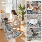 10x14 Area Rugs for Living Room, Large Washable Rug, Dining Room, Low Pile - Image 5
