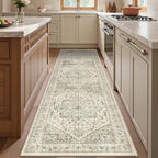 Kitchen Runner Rug Non Slip Washable Rugs 2.5x8, Carpet Runner by Restydon