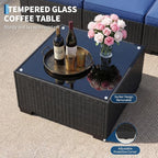 7-Piece Outdoor Patio Furniture Set, Modular Sectional Sofa - Image 3