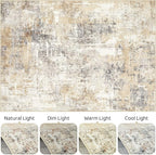 LOONGRUG Runner Rug 2x4 Washable Non-Slip Neutral Modern Abstract Rug | Soft - Image 7