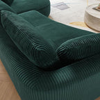 122.04'' Curved Sectional Sofa Couch - Image 9