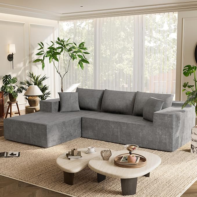 Homall 108" Modular Sectional Sofa, Boneless Couch by Homall