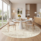 Round Rug 8ft, Circle Rug for Dining Room Table, Dining Room, Nursery Room - Image 4