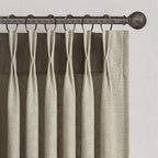 Topfinel 92 Inches Long Pinch Pleated Semi Sheer Curtains by Topfinel