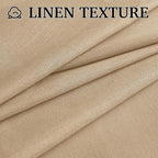 RYB HOME Linen Semi Sheer Curtains - Image 5