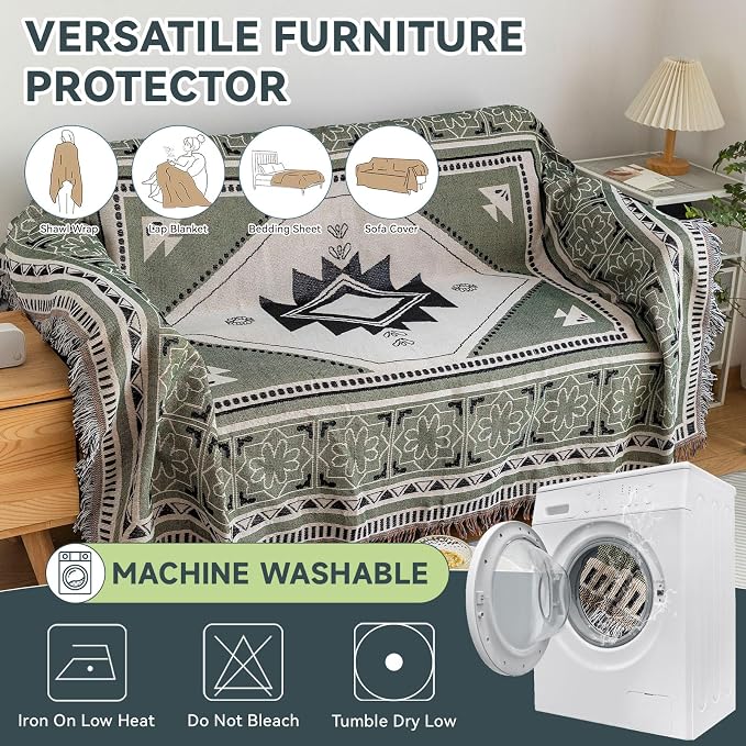 VClife Boho Sofa Cover XXL Couch Cover - Image 6