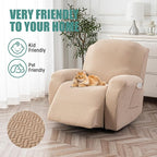 Genina Recliner Chair Cover, Stretch Reclining Chair Covers, Recliner Sofa - Image 3