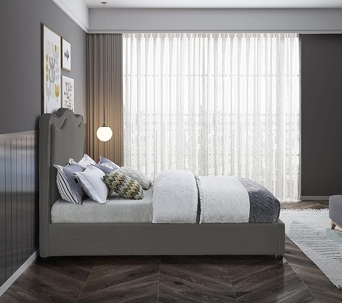 Meridian Furniture FelixGrey-Q Felix Collection Modern | Contemporary Linen - Image 6
