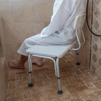 Flash Furniture HERCULES Series 300 Lb. Capacity Adjustable White Bath & Shower - Image 10