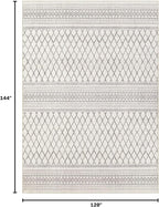 cotiled Boho 10x12 Area Rug for Living Room: Large Moroccan Washable Rug | - Image 2