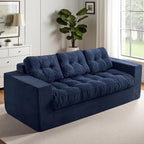 MAXYOYO Oversized Loveseat Sofa Couch, Upholstered Bean Bag Chair Cloud 3-Seat by MAXYOYO