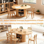 Wildhome Extendable Round Dining Table - Image 3