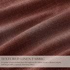 Brown Red Pinch Pleated Blackout Curtains 102 Inches Long - Image 3
