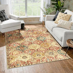Lahome Moroccan Washable Rugs for Living Room, Soft 4x6 Rug for Bedroom | by Lahome