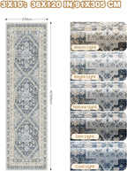 3x10 Runner Rug Non Slip Washable Hallway Runner, Front Porch, Laundry Room - Image 2