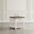 Jofran Madison County Harris End Table, Vintage White - Image 10