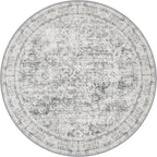 Round Area Rug Living Room: 8 ft Modern Washable Indoor Carpet | by FXRHLP