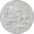 Round Area Rug Living Room: 5 ft Modern Washable Indoor Carpet | by FXRHLP