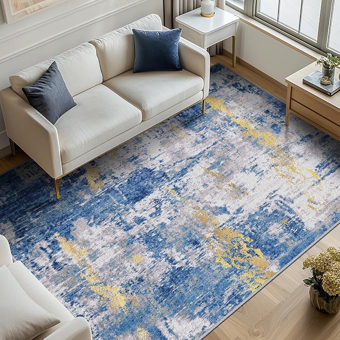 RELEANY Washable 8'x10' Abstract Area Rug - Image 2