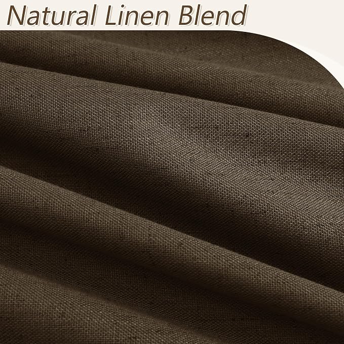 100% Blackout Curtains 120 Inch Length 2 Panels Set - Image 3