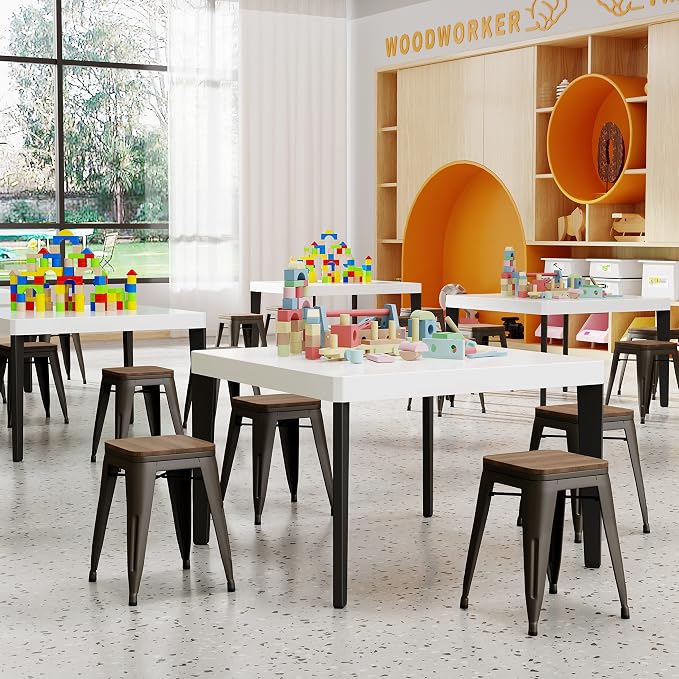 HAOBO Home Modern Industrial Metal Stool Classroom Stools - Image 2