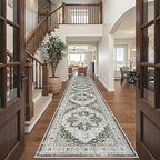Madane Hallway Runner Rug 3x16 Washable Kitchen Runners Long, Low-Pile by Madane