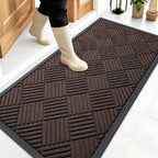 OLANLY Front Door Mat Outside Entrance 47x23, Waterproof Heavy-Duty Doormat | by OLANLY